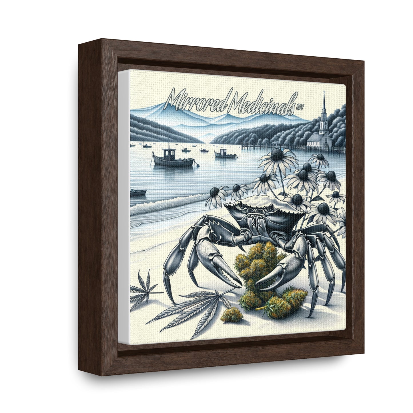 Old Line Crabbers - Gallery Canvas Wraps, Square Frame