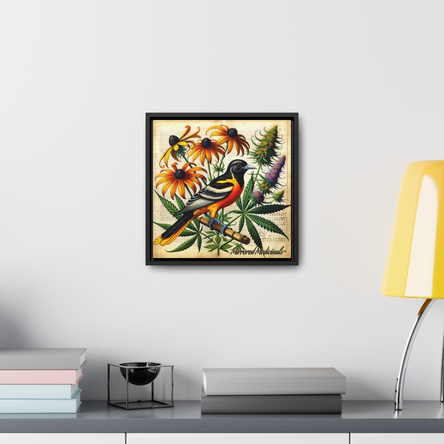 Old Line Oriole 4 - Gallery Canvas Wraps, Square Frame