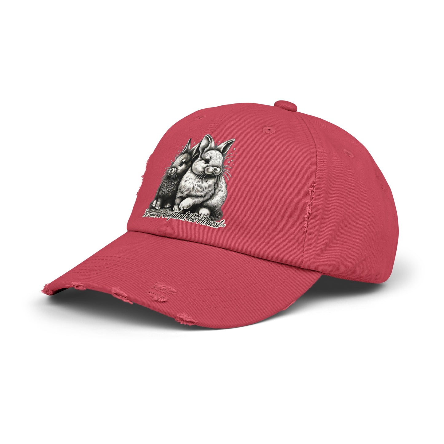 Funny Bunny - Unisex Distressed Cap