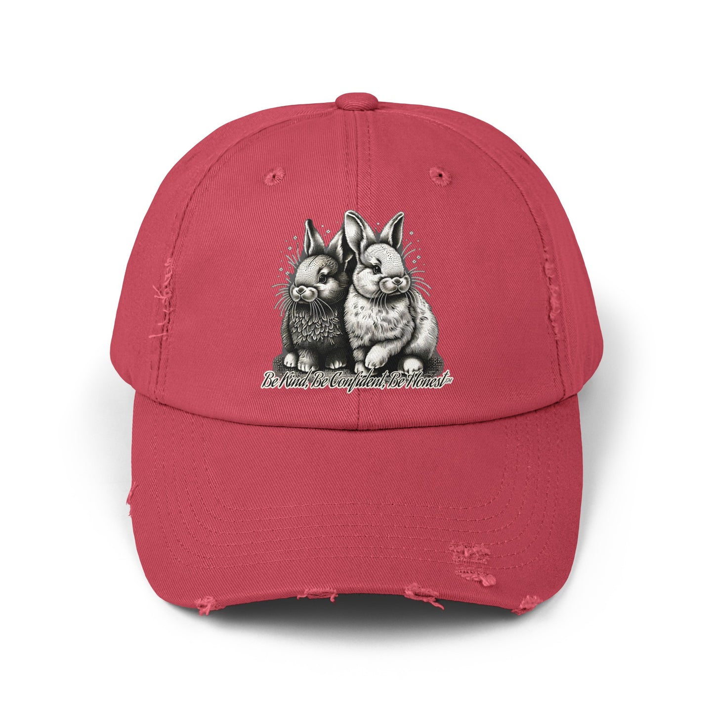 Funny Bunny - Unisex Distressed Cap