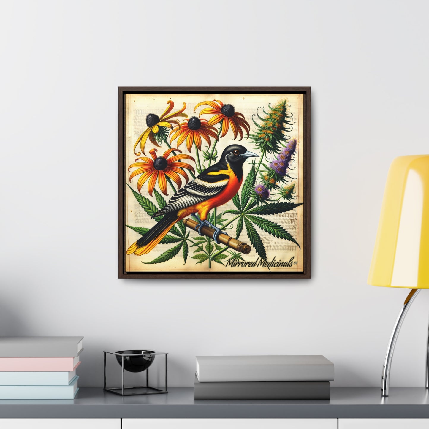 Old Line Oriole 4 - Gallery Canvas Wraps, Square Frame