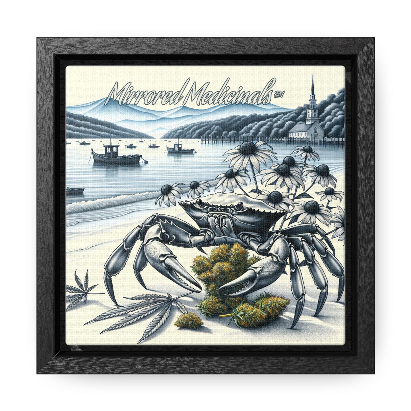 Old Line Crabbers - Gallery Canvas Wraps, Square Frame