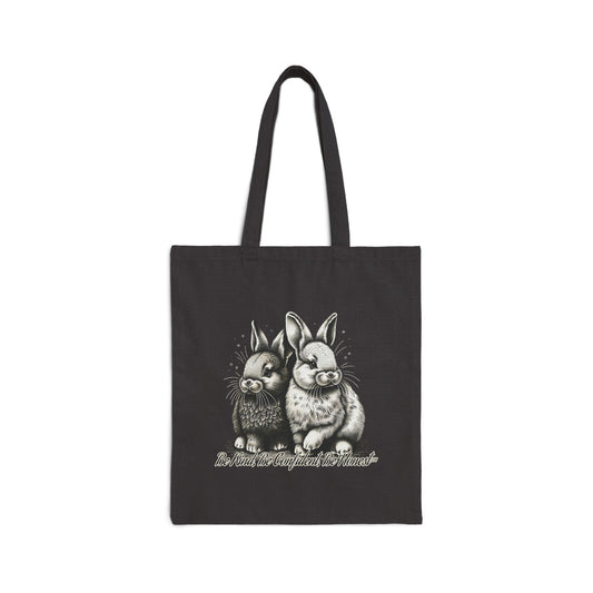 Funny Bunny - Cotton Canvas Tote Bag