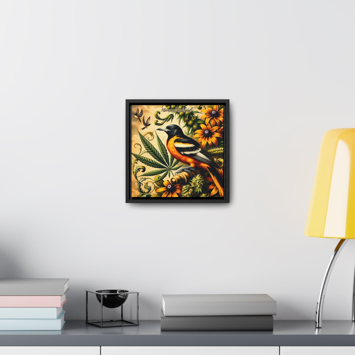 Old Line Oriole 3 - Gallery Canvas Wraps, Square Frame