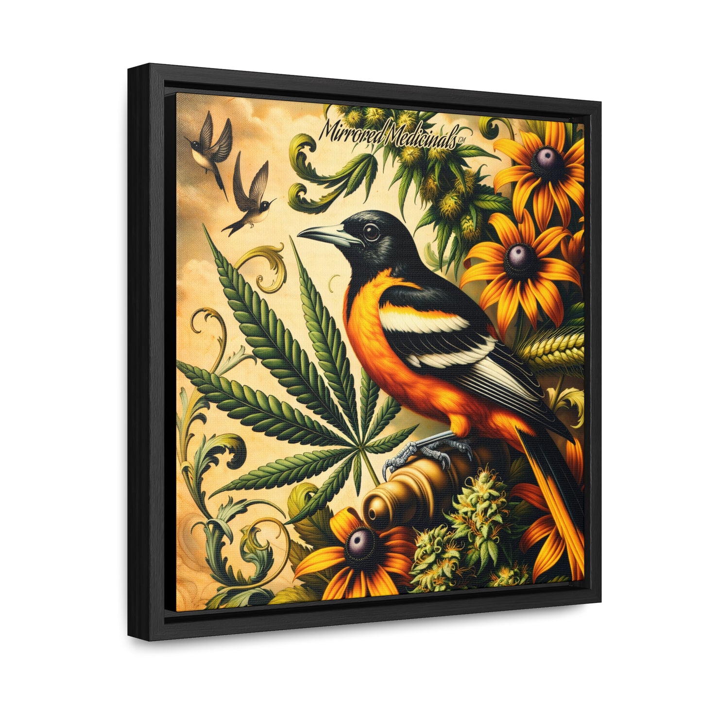 Old Line Oriole 3 - Gallery Canvas Wraps, Square Frame