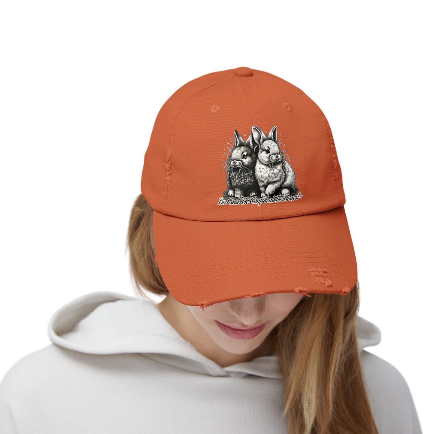 Funny Bunny - Unisex Distressed Cap