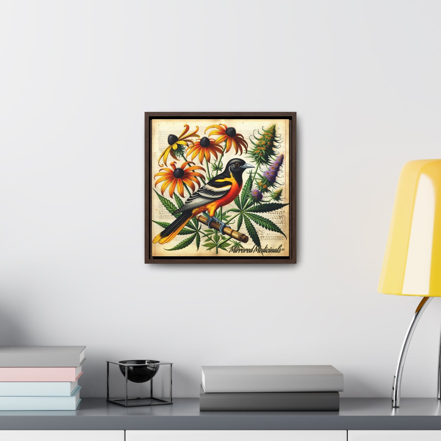 Old Line Oriole 4 - Gallery Canvas Wraps, Square Frame