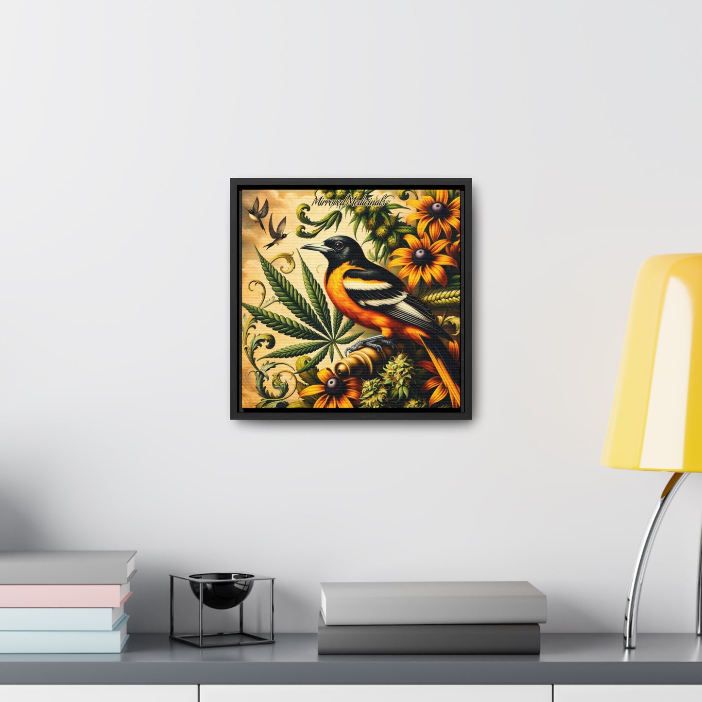 Old Line Oriole 3 - Gallery Canvas Wraps, Square Frame