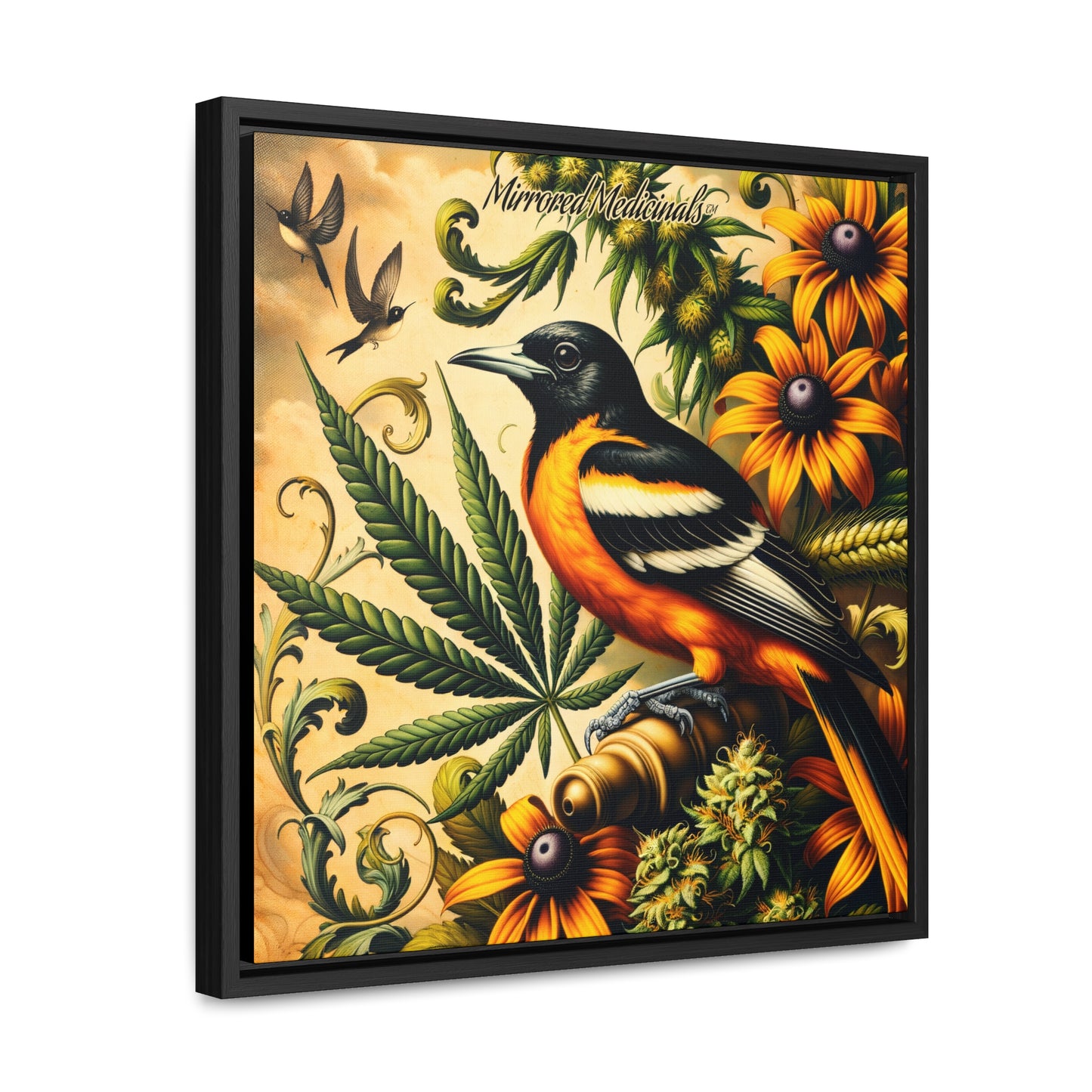 Old Line Oriole 3 - Gallery Canvas Wraps, Square Frame