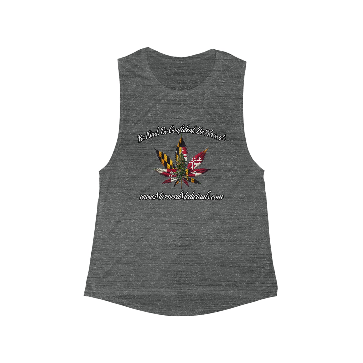 Big Leaf - Women's Flowy Scoop Muscle Tank