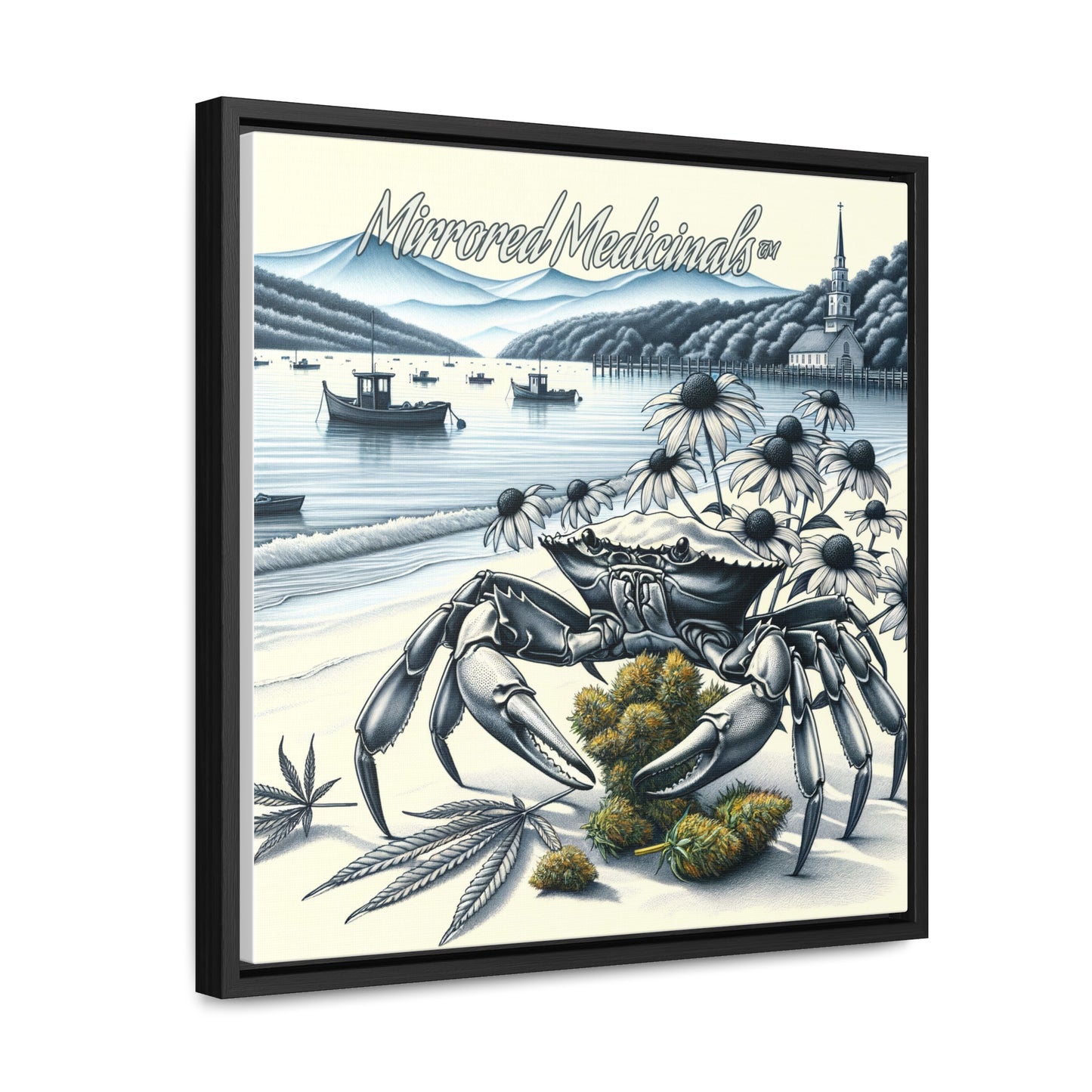 Old Line Crabbers - Gallery Canvas Wraps, Square Frame