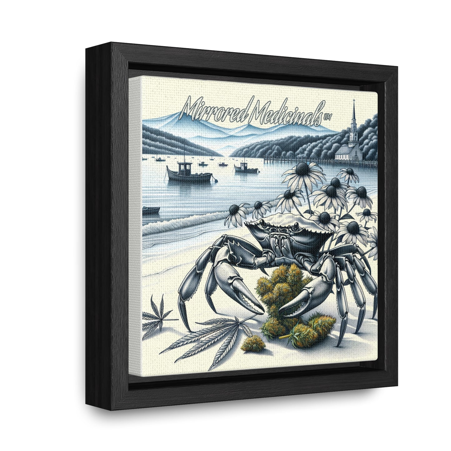 Old Line Crabbers - Gallery Canvas Wraps, Square Frame