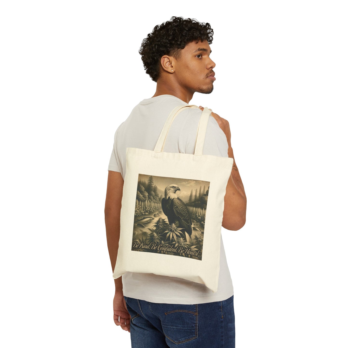 Bald Eagle 4 - Cotton Canvas Tote Bag