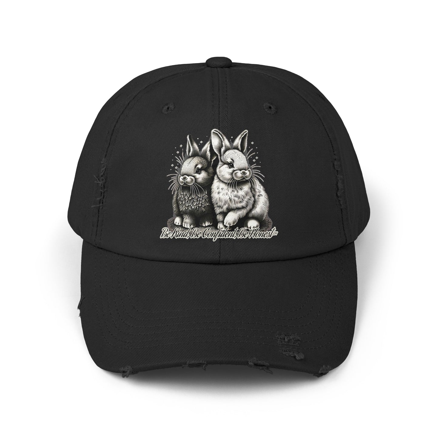 Funny Bunny - Unisex Distressed Cap