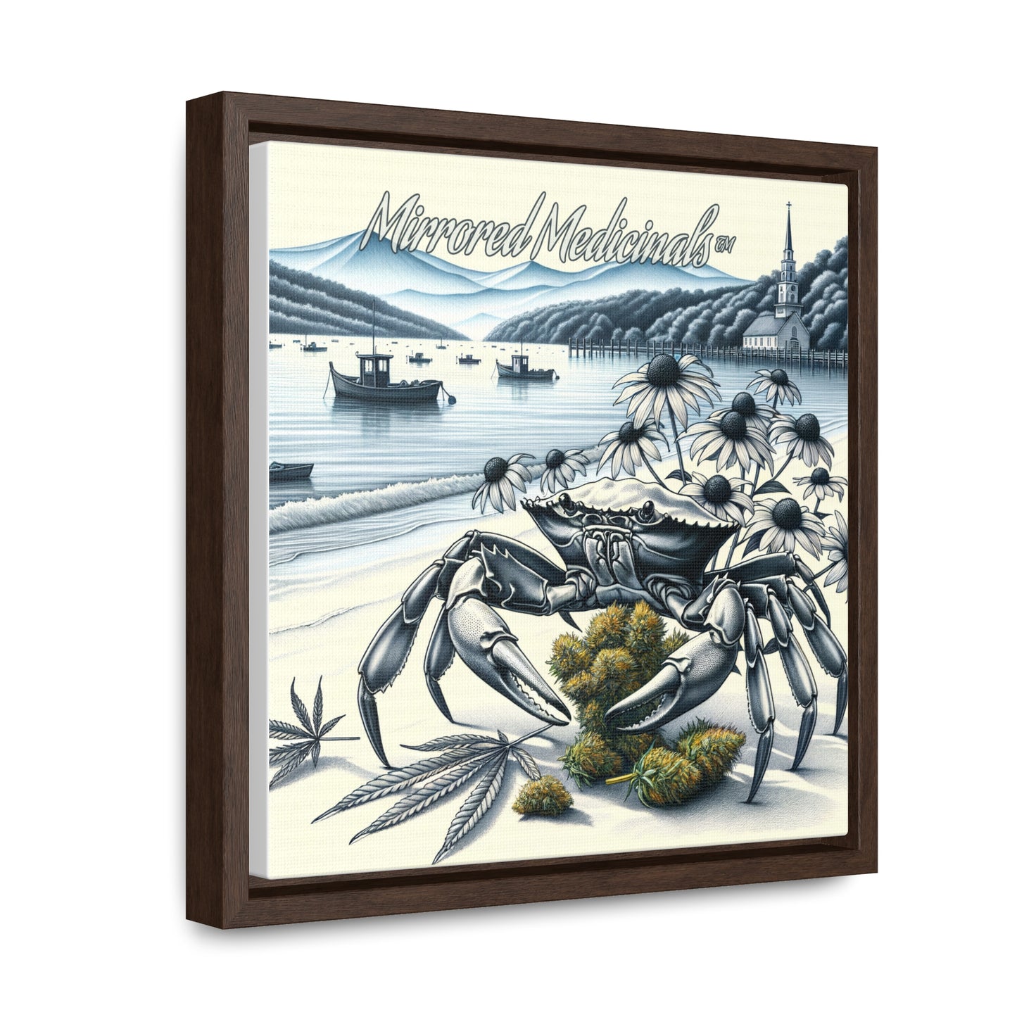 Old Line Crabbers - Gallery Canvas Wraps, Square Frame