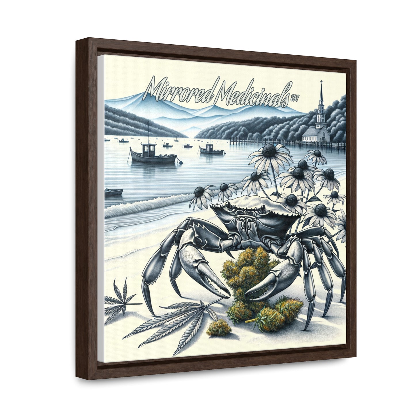 Old Line Crabbers - Gallery Canvas Wraps, Square Frame