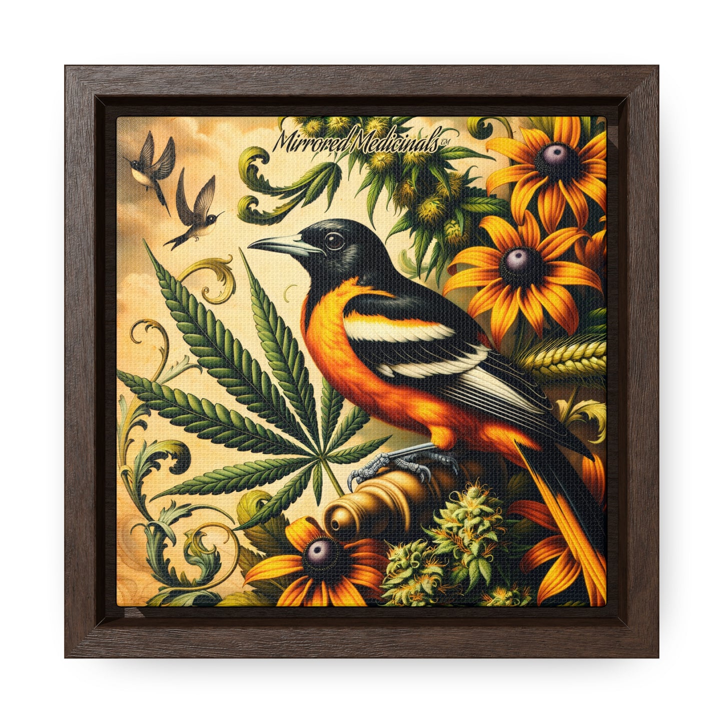 Old Line Oriole 3 - Gallery Canvas Wraps, Square Frame