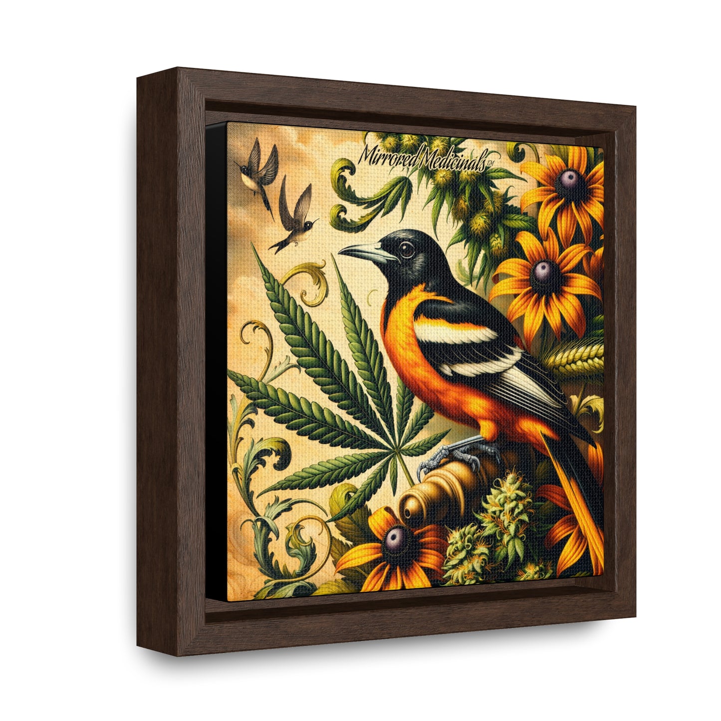 Old Line Oriole 3 - Gallery Canvas Wraps, Square Frame