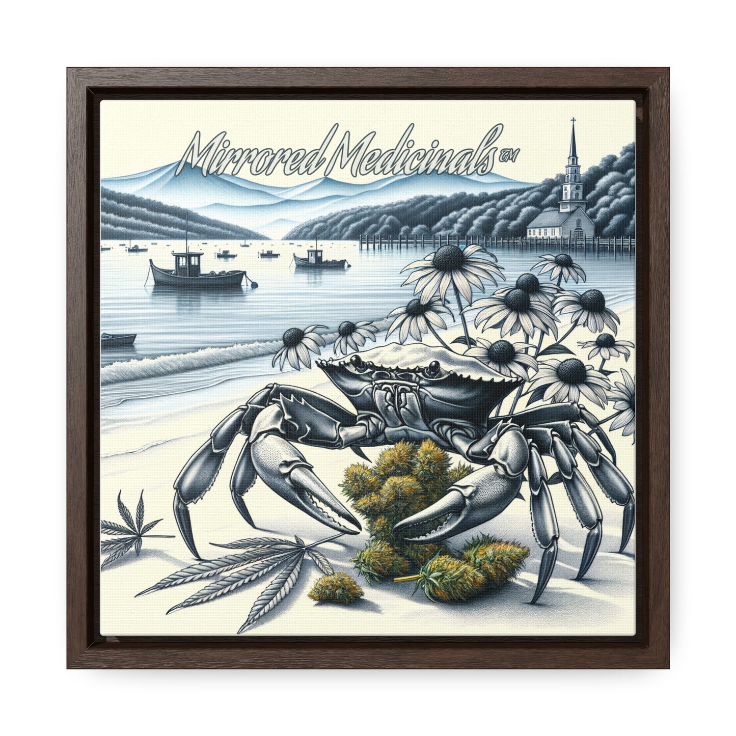 Old Line Crabbers - Gallery Canvas Wraps, Square Frame