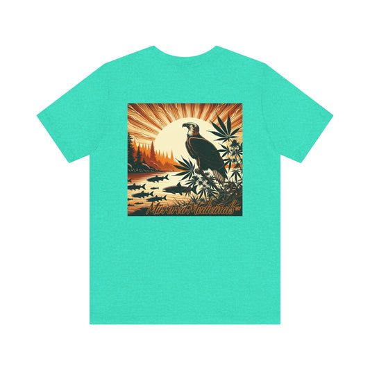 Bald Eagle Sunset - Unisex Jersey Short Sleeve Tee