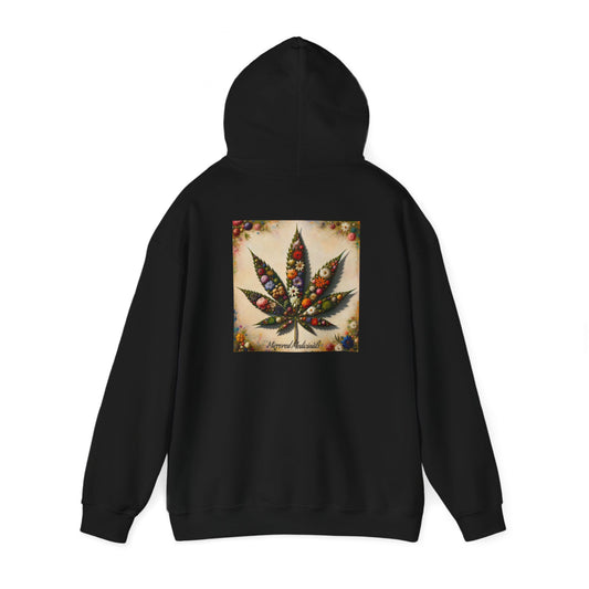 Floral Leaf - Unisex Heavy Blend™ Hooded Sweatshirt