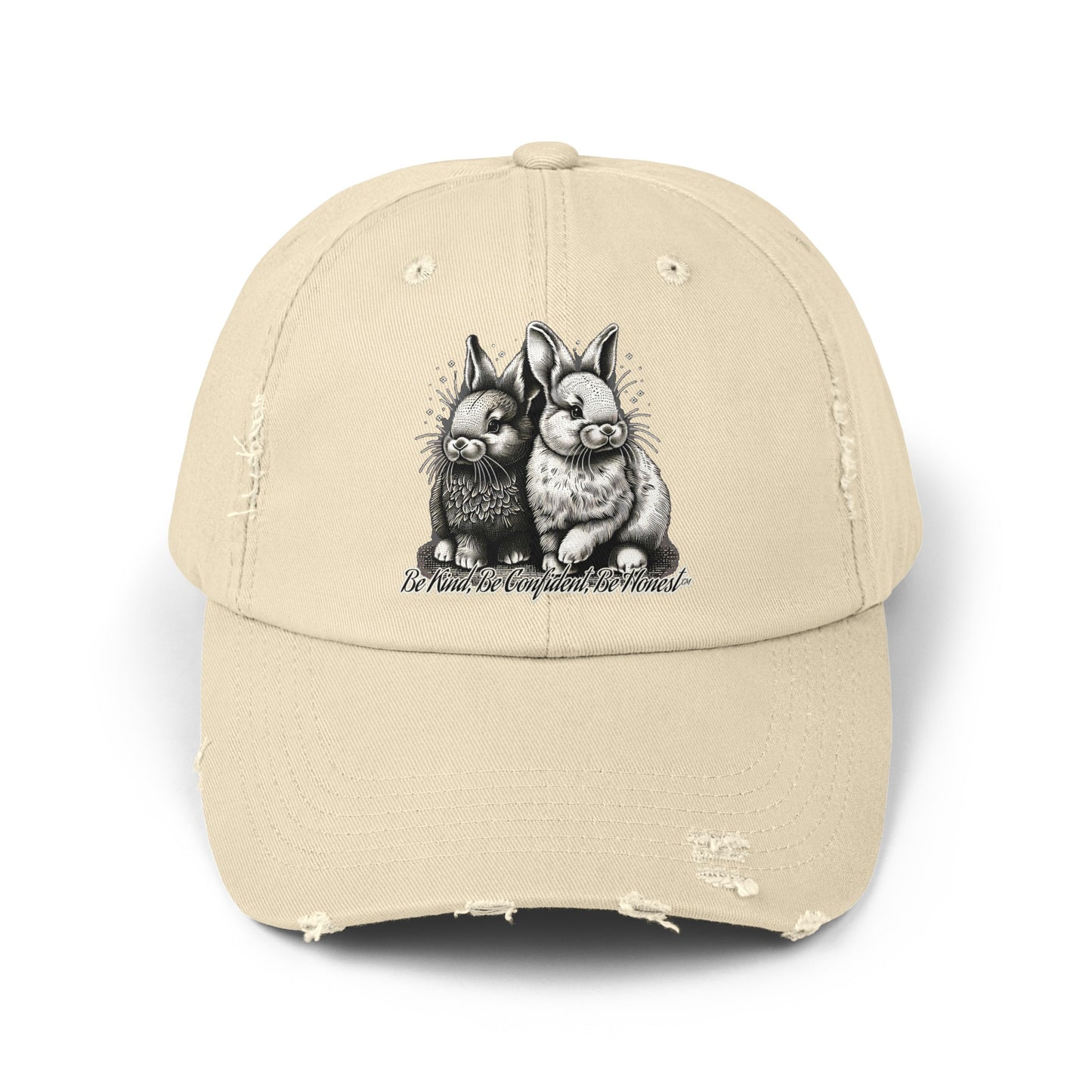 Funny Bunny - Unisex Distressed Cap