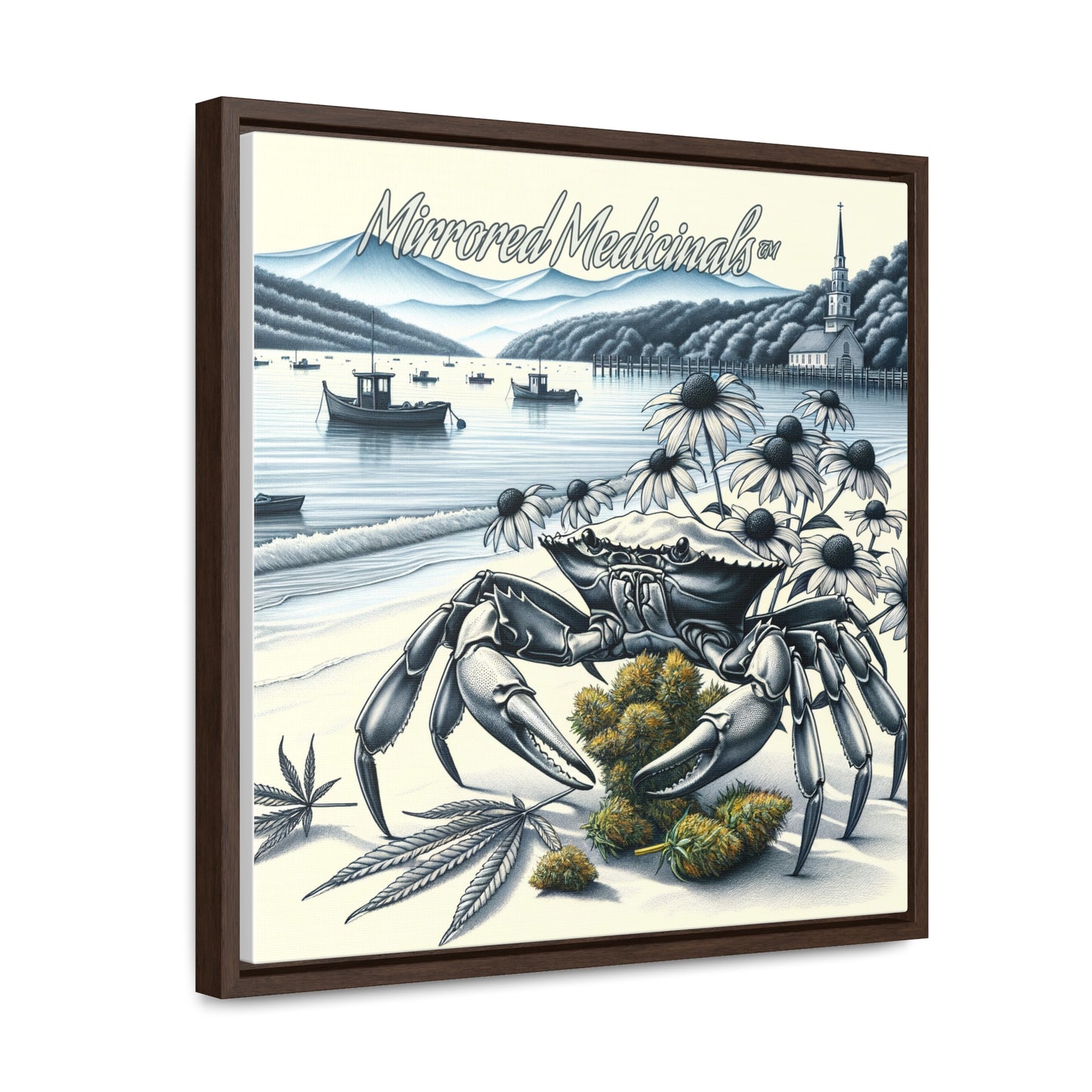 Old Line Crabbers - Gallery Canvas Wraps, Square Frame