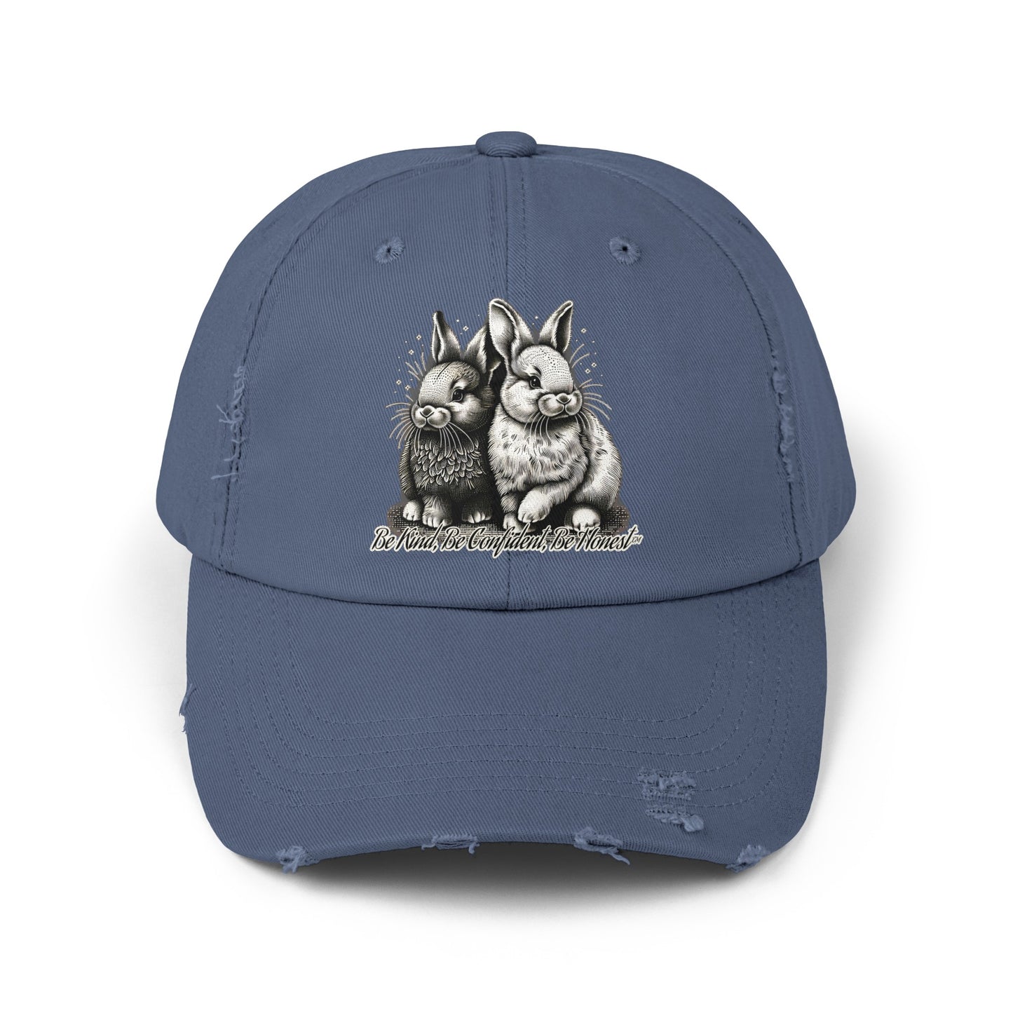 Funny Bunny - Unisex Distressed Cap