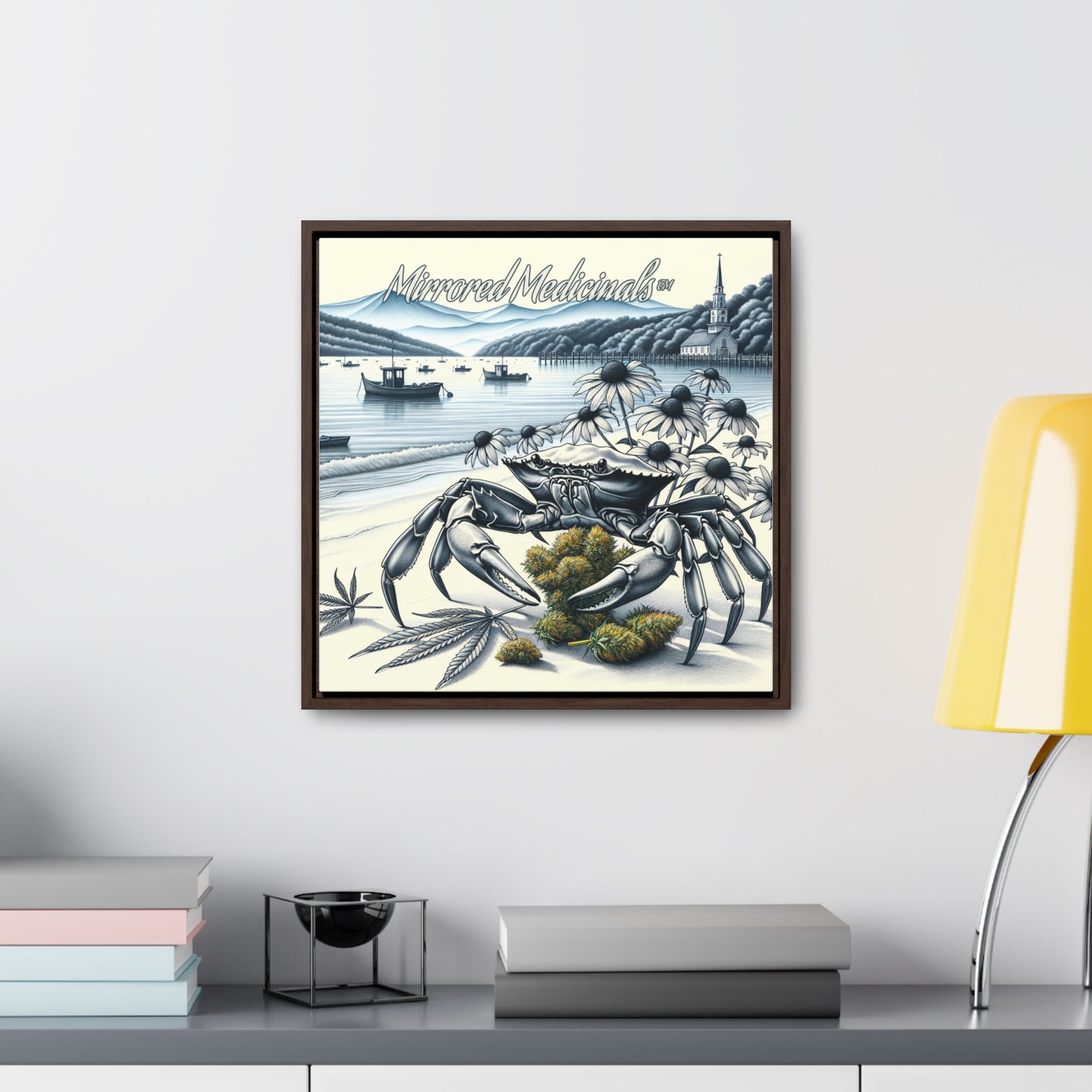 Old Line Crabbers - Gallery Canvas Wraps, Square Frame