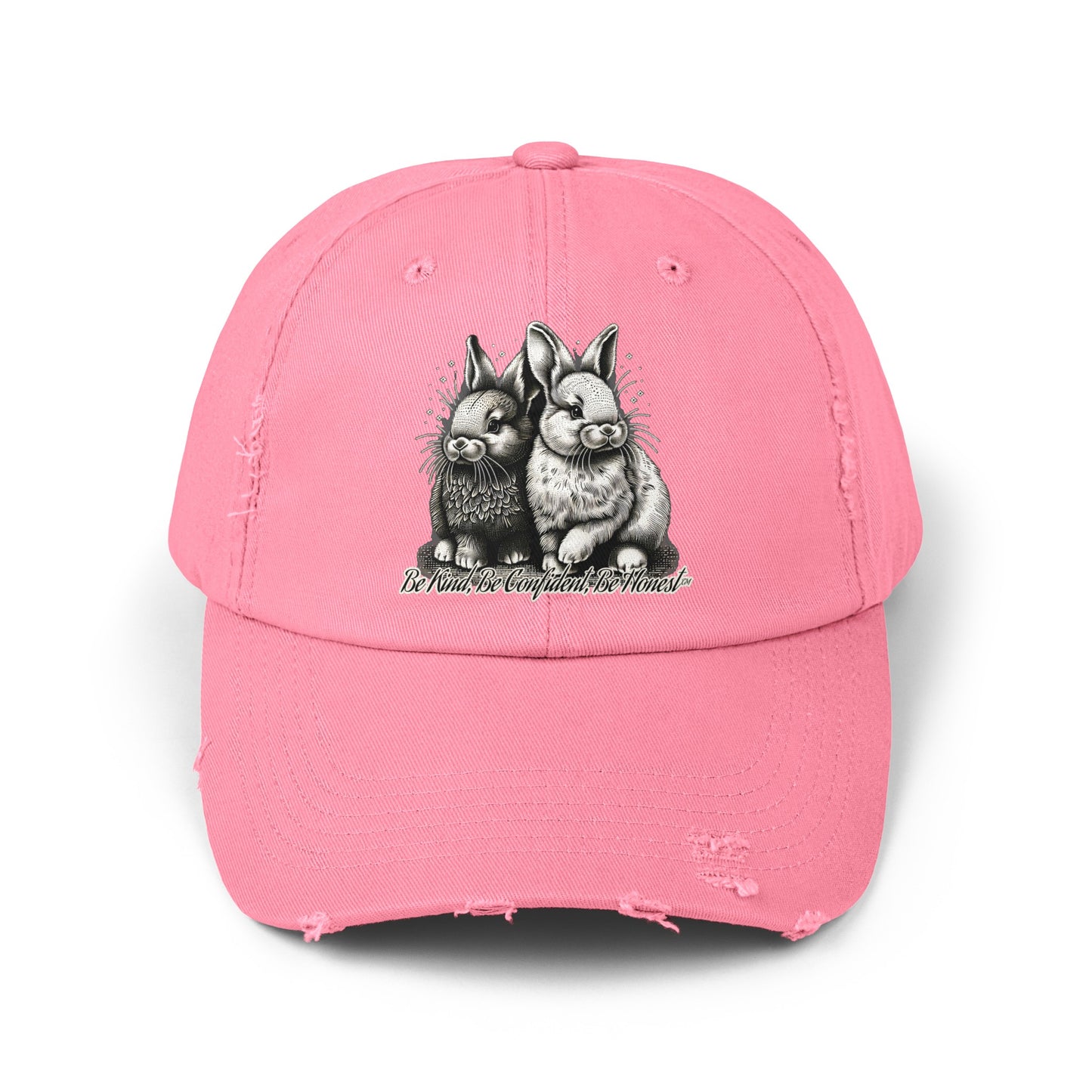 Funny Bunny - Unisex Distressed Cap