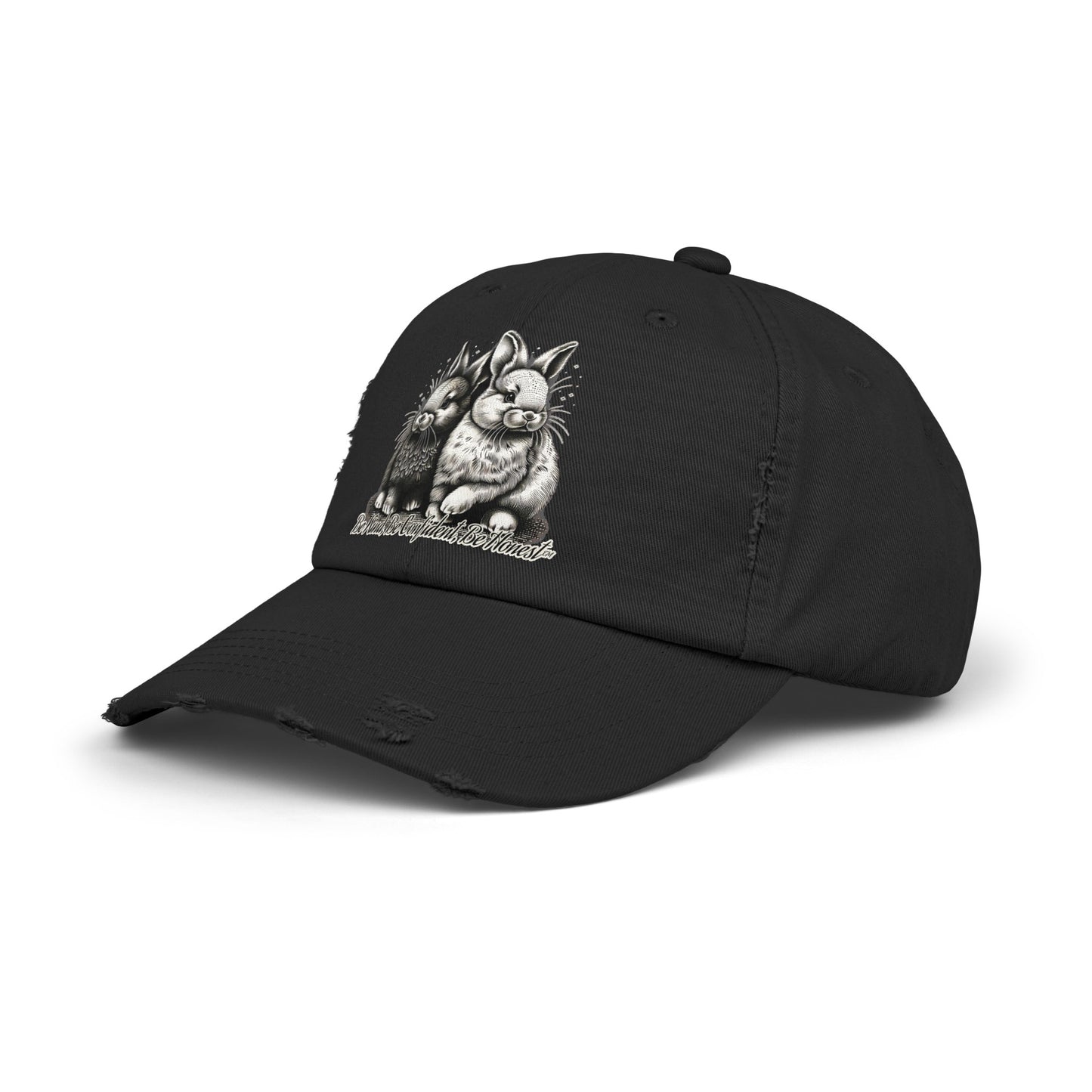 Funny Bunny - Unisex Distressed Cap