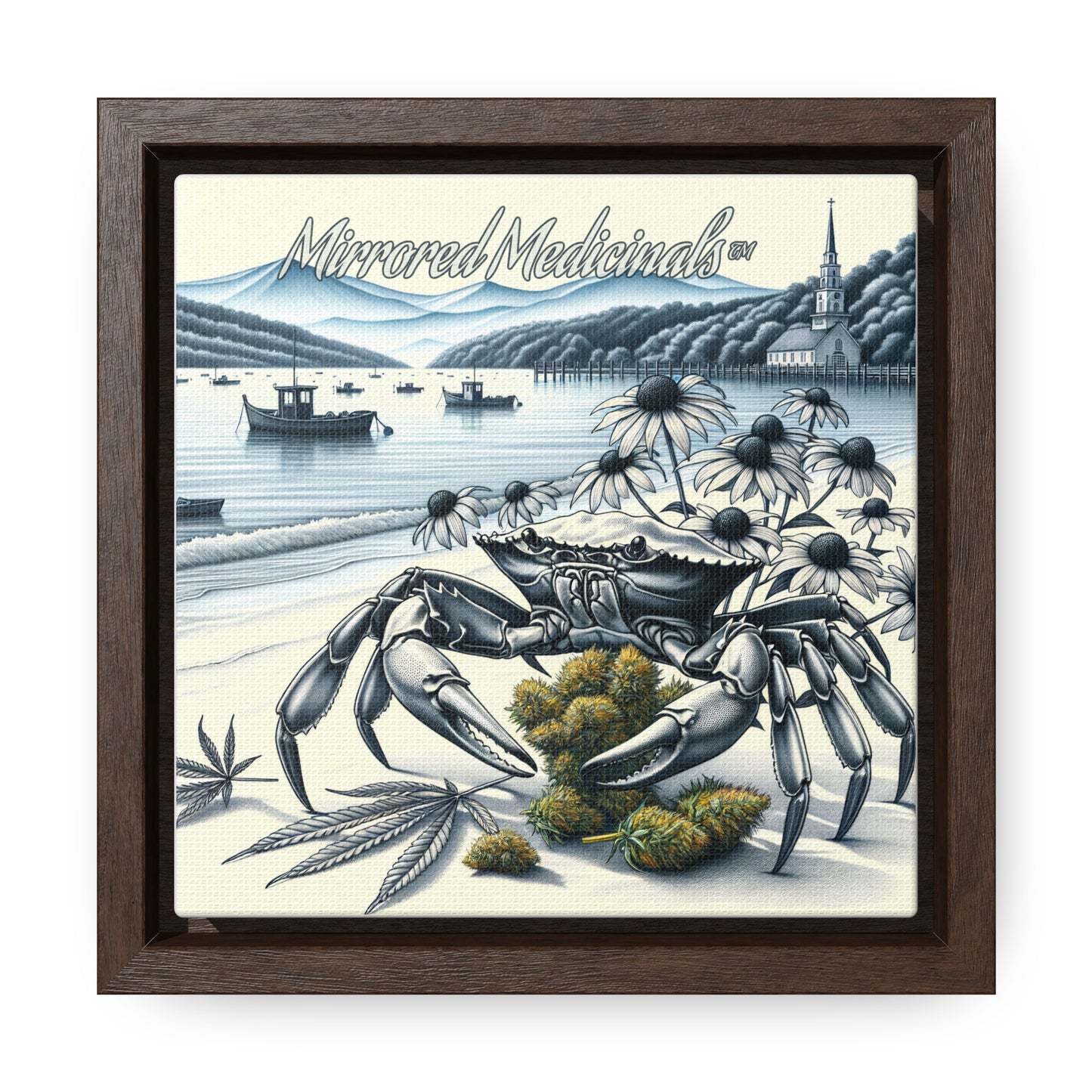 Old Line Crabbers - Gallery Canvas Wraps, Square Frame