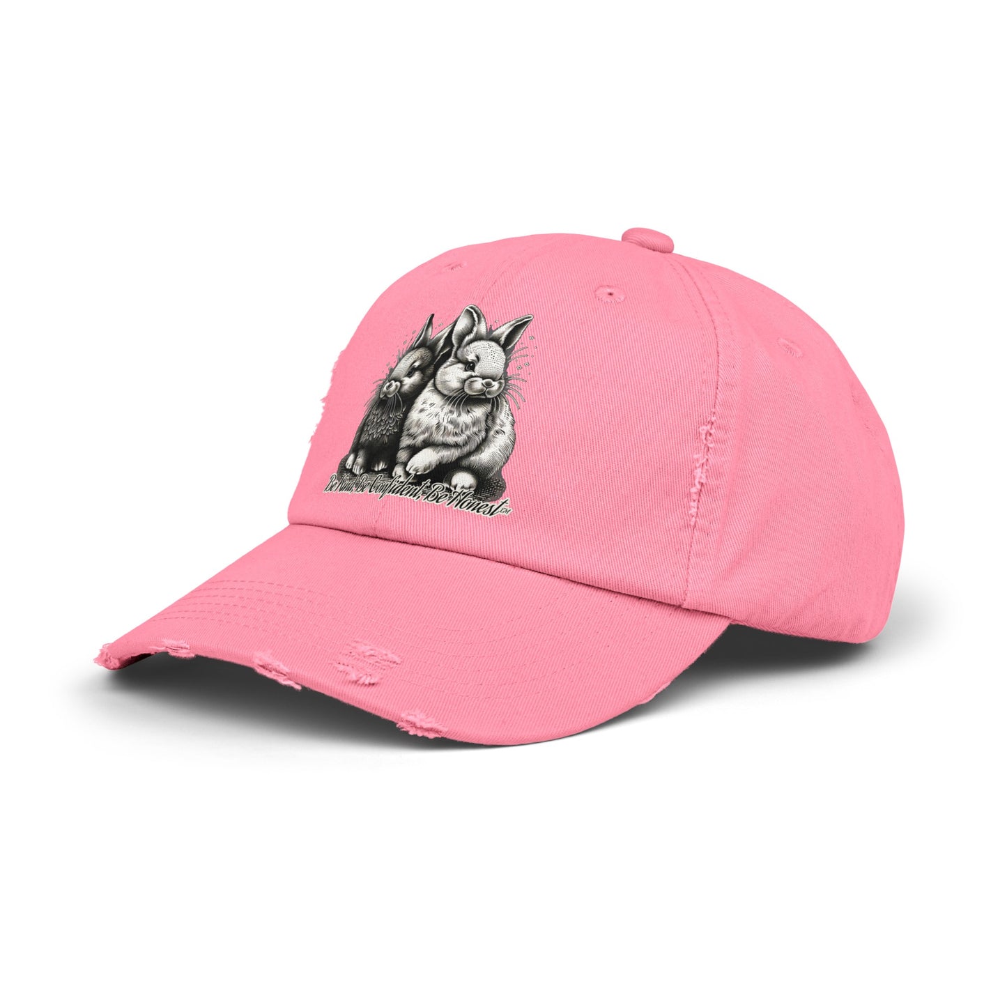 Funny Bunny - Unisex Distressed Cap